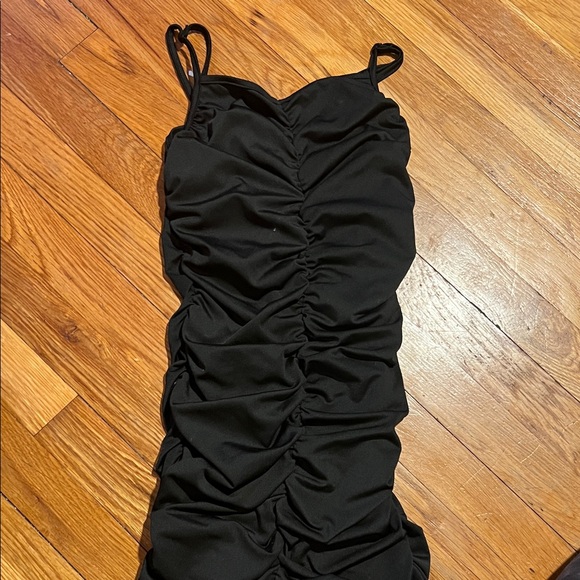 Stylish Black Kids Spaghetti Strap Dress - Picture 1 of 1